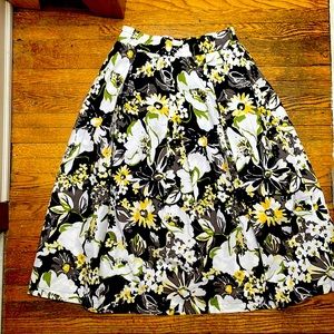 IMNYC floral print midi skirt